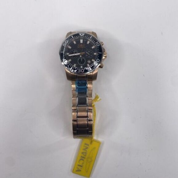 Invicta 17255 45mm Mens Pro Diver Stainless Steel Carbon Fiber Rose Gold Watch